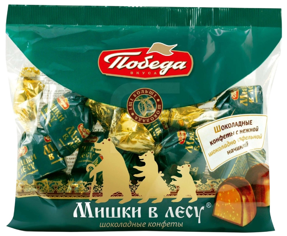 Конфеты ПОБЕДА Мишки в лесу 200г