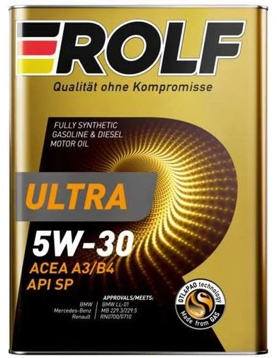 Масло моторное РОЛЬФ Ультра 5W30 А3/В4 SP 1л