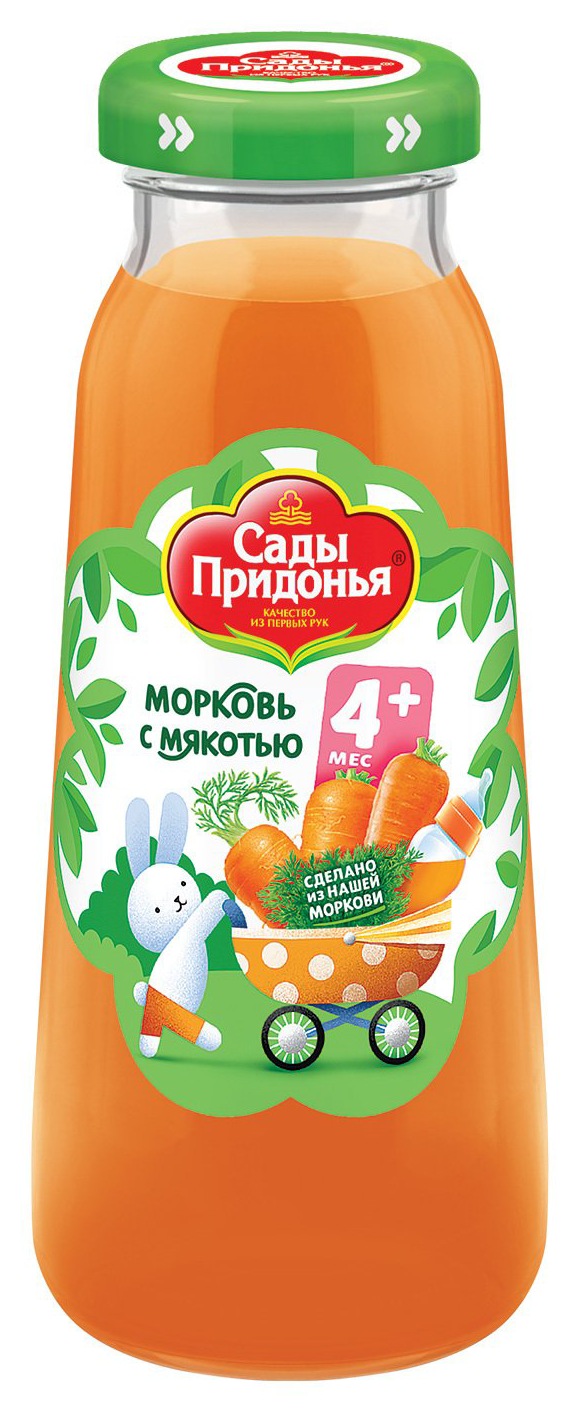 Нектар САДЫ ПРИДОНЬЯ морковный с мякотью ст/б 0.2л