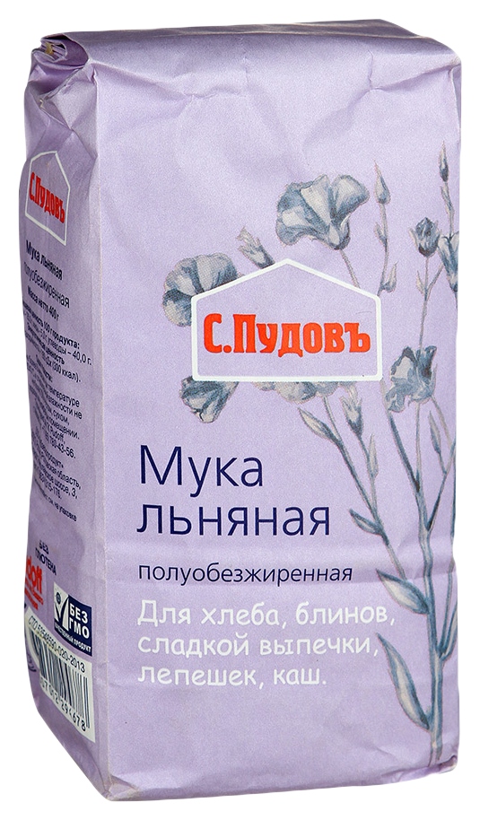 Мука С.ПУДОВЪ льняная м/у 400г