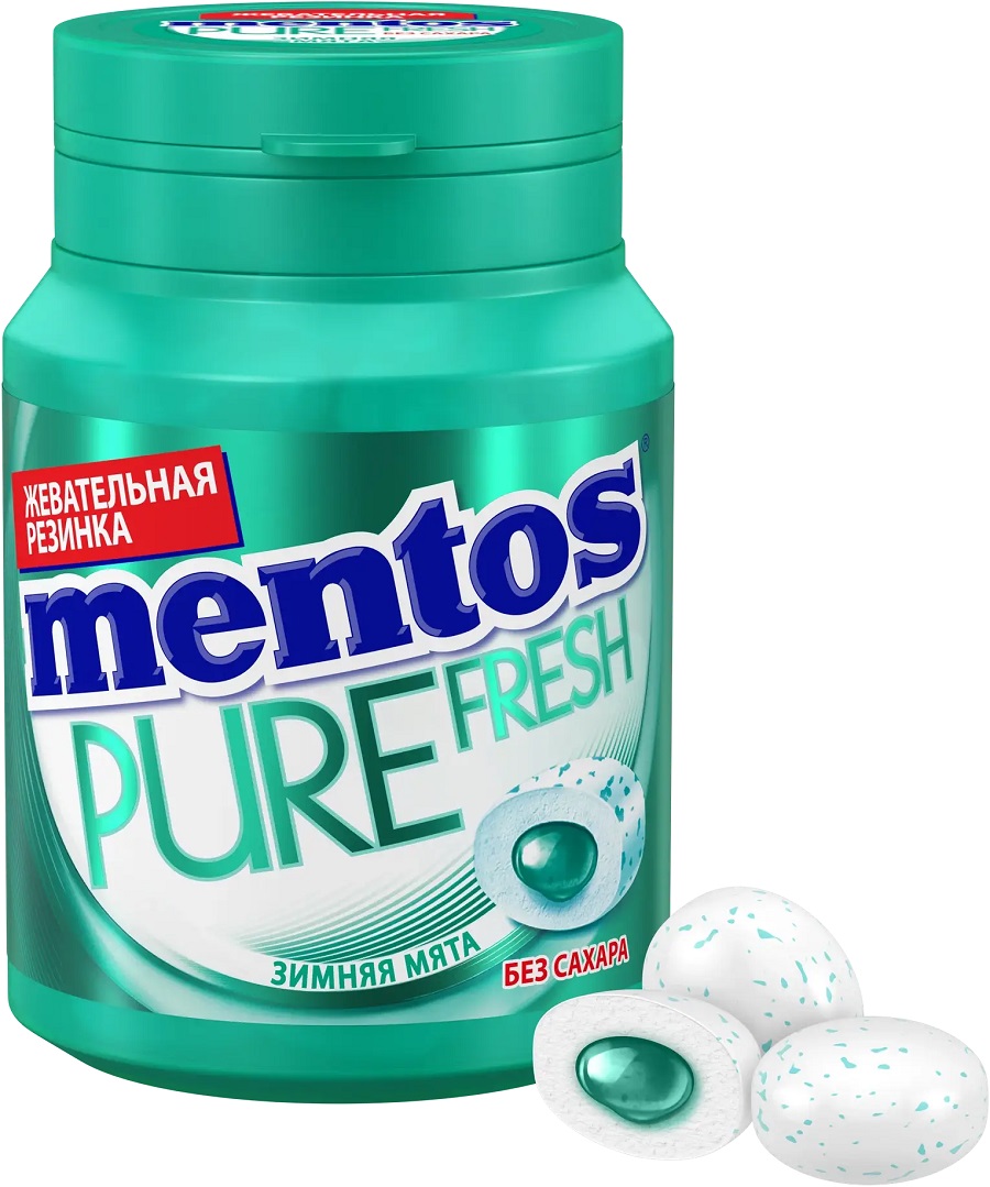 Жевательная резинка МЕНТОС Зимняя мята 54г