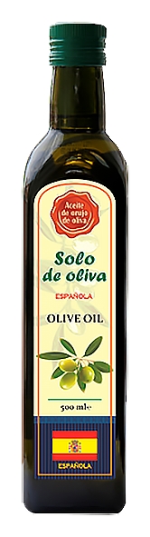 Масло оливковое СОЛО ДЕ ОЛИВА рафинированное ст/б 500мл