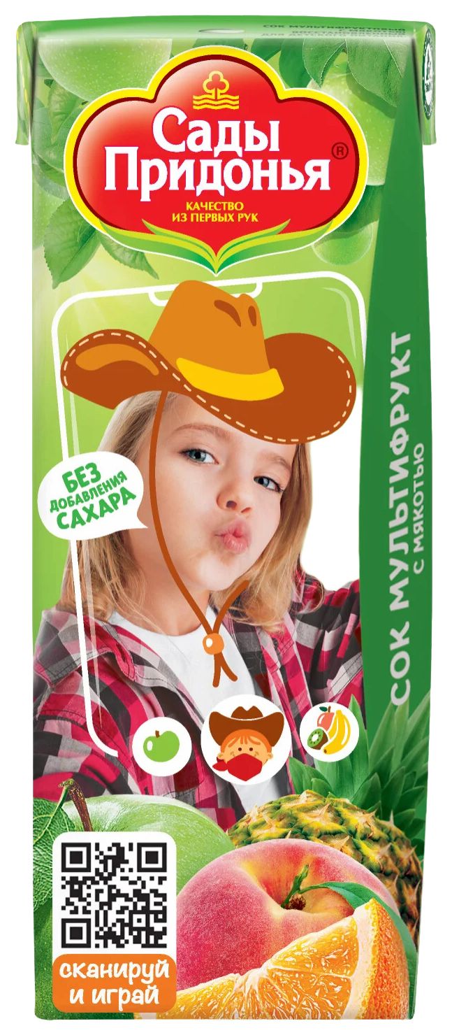 Сок САДЫ ПРИДОНЬЯ мультифрукт 200мл