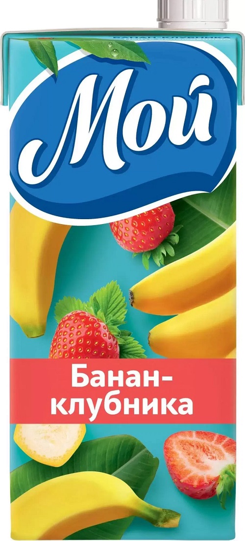 Нектар МОЙ клубника банан 0.95л