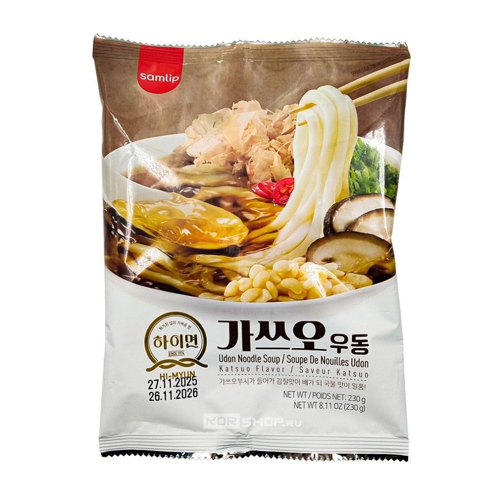Лапша б/п УДОН со вкусом копченого тунца м/у 230г