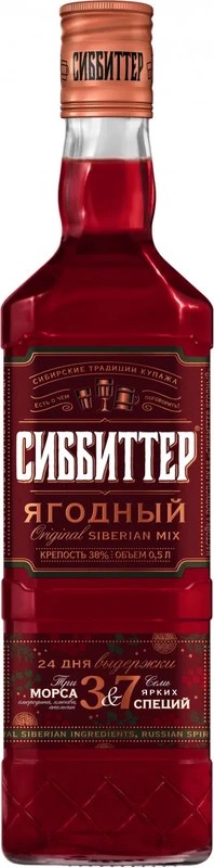 Настойка СИББИТЕР Ягодный 30% ст/б 0.5л