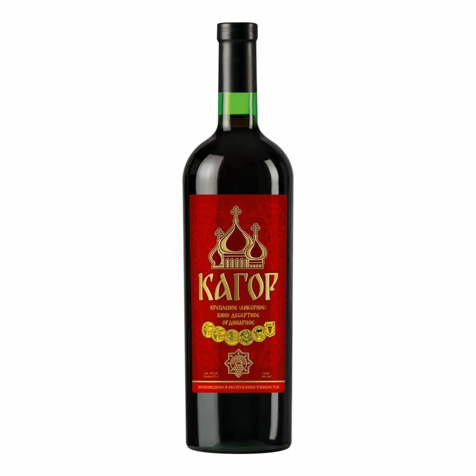 Вино ТАШКЕНТВИНО Кагор ликерное красное сл 16% ст/б 0.75л