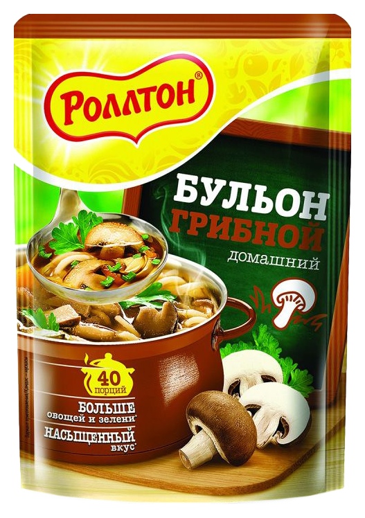 Бульон РОЛЛТОН грибной м/у 90г