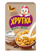 Завтрак ХРУТКА мультизлаковые подушечки с шоколадной начинкой 250г