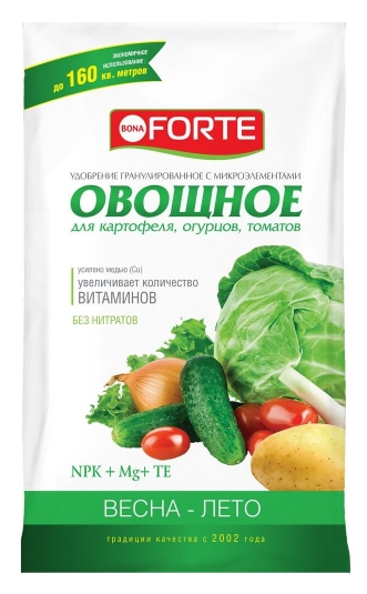 Удобрение БОНА ФОРТЕ Овощное весна лето 1кг