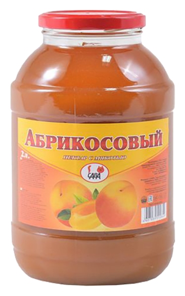 Сок САВА абрикос с мякотью твист 2л