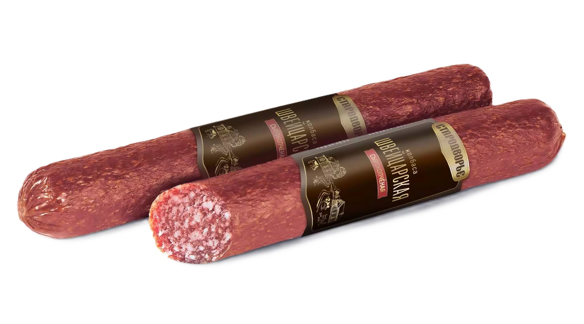 Колбаса СТАРОДВОРСКИЕ КОЛБАСЫ Швейцарская с/к 170г