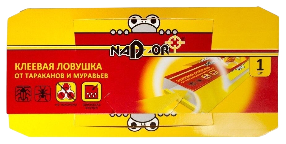 Ловушка НАДЗОР клеевая от тараканов и муравьев 1шт