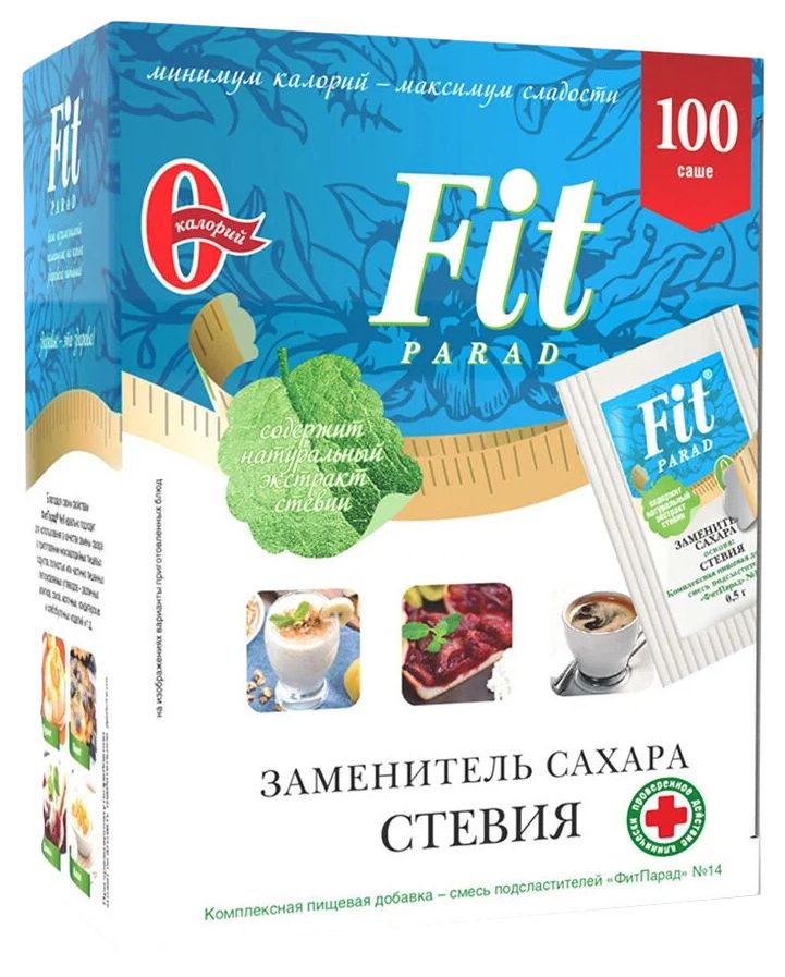 Заменитель сахара ФИТ ПАРАД №14 стевия 50г