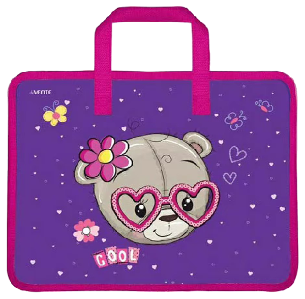 Папка для тетрадей ДЕВЕНТЕ Мишка А4 с ручками 33.5*26см