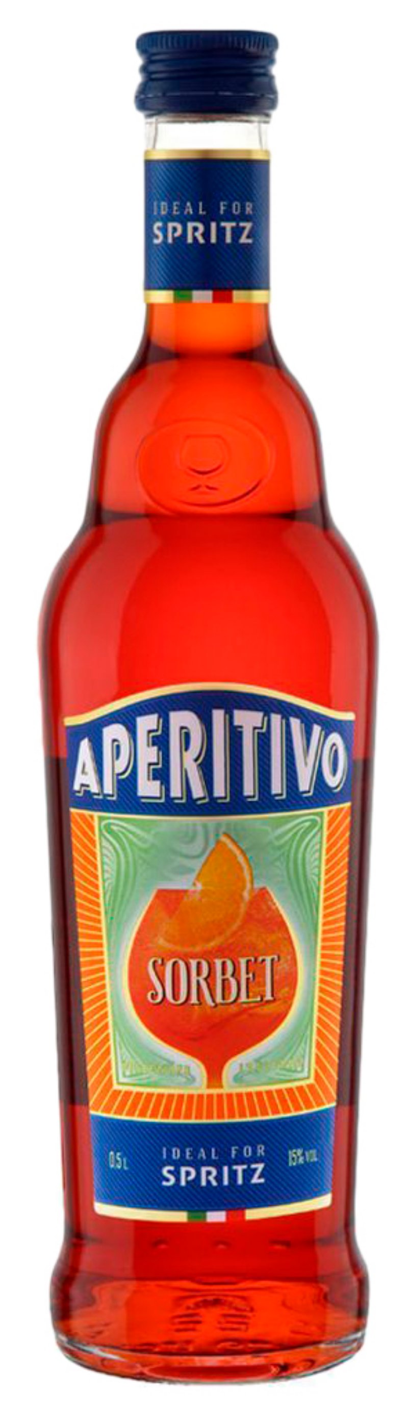 Ликер десертный СОРБЕТ Аперитиво апельсин 15% ст/б 0.5л