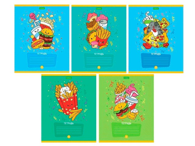 Тетрадь ЭКО Фаст фуд пати 12л арт.12Т5С1