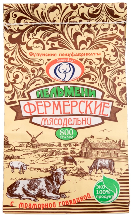 Пельмени ДОБРОДАР Фермерские мясодельни 800г