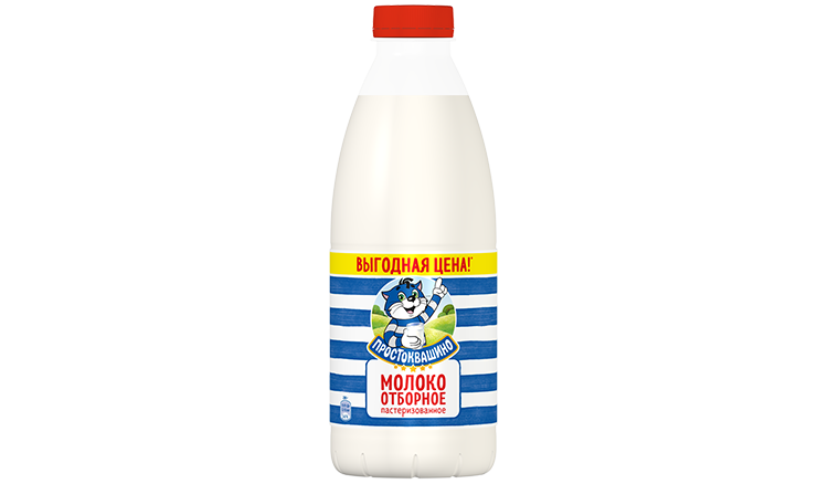 Молоко ПРОСТОКВАШИНО пастер отборное бзмж 3.4%-4.5% пэт 930мл