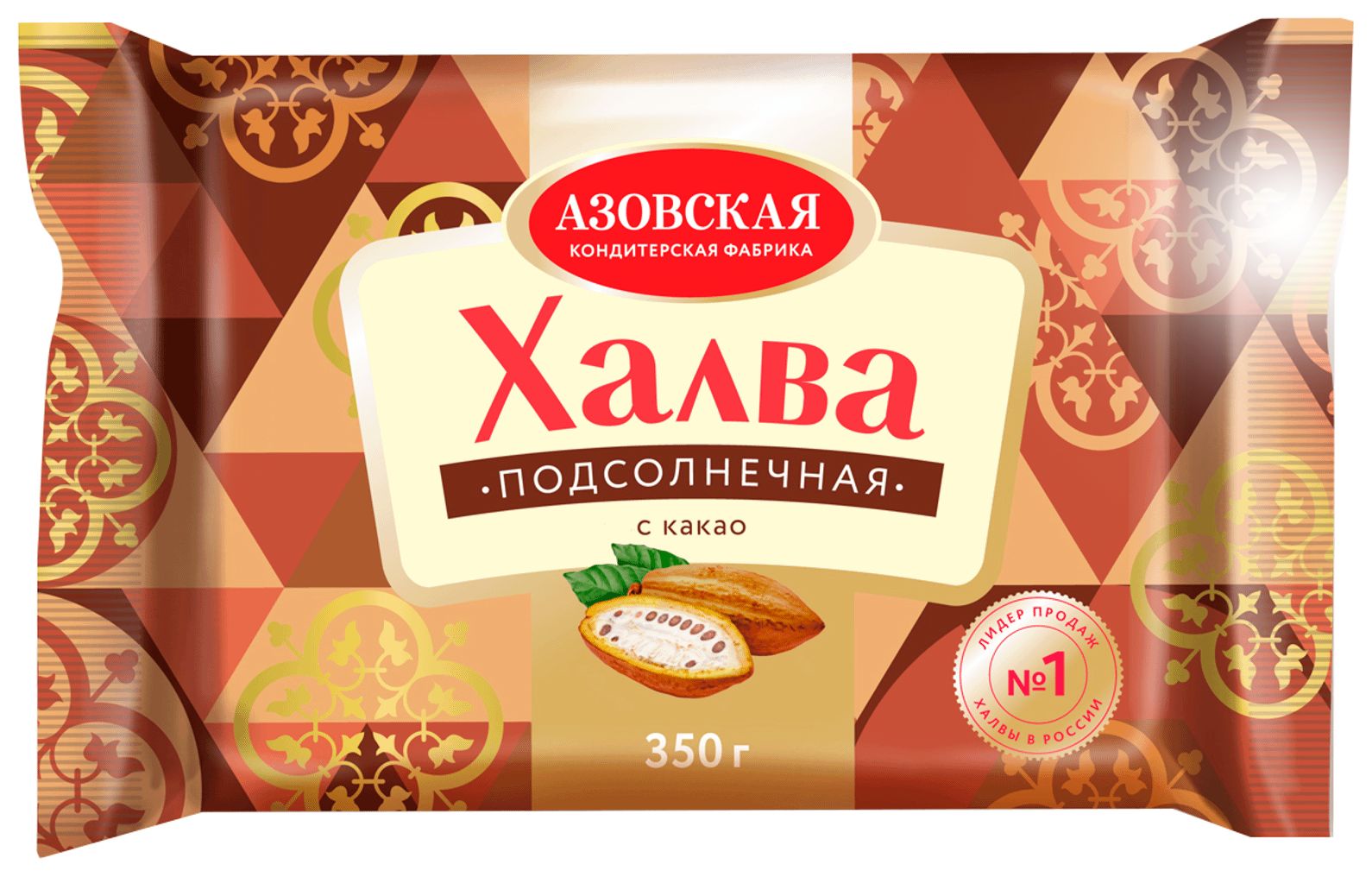 Халва АКФ подсолнечная с какао 350г