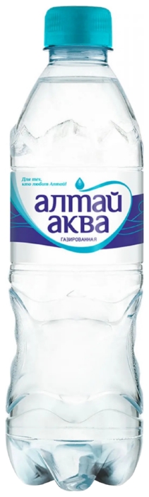 Вода АЛТАЙ АКВА артезианская 1кат газированная пэт 0.5л