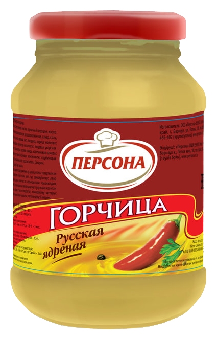 Горчица ПЕРСОНА Русская ядреная ст/б 250г