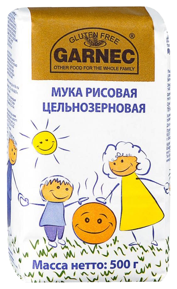 Мука ГАРНЕЦ рисовая без глютена м/у 500г