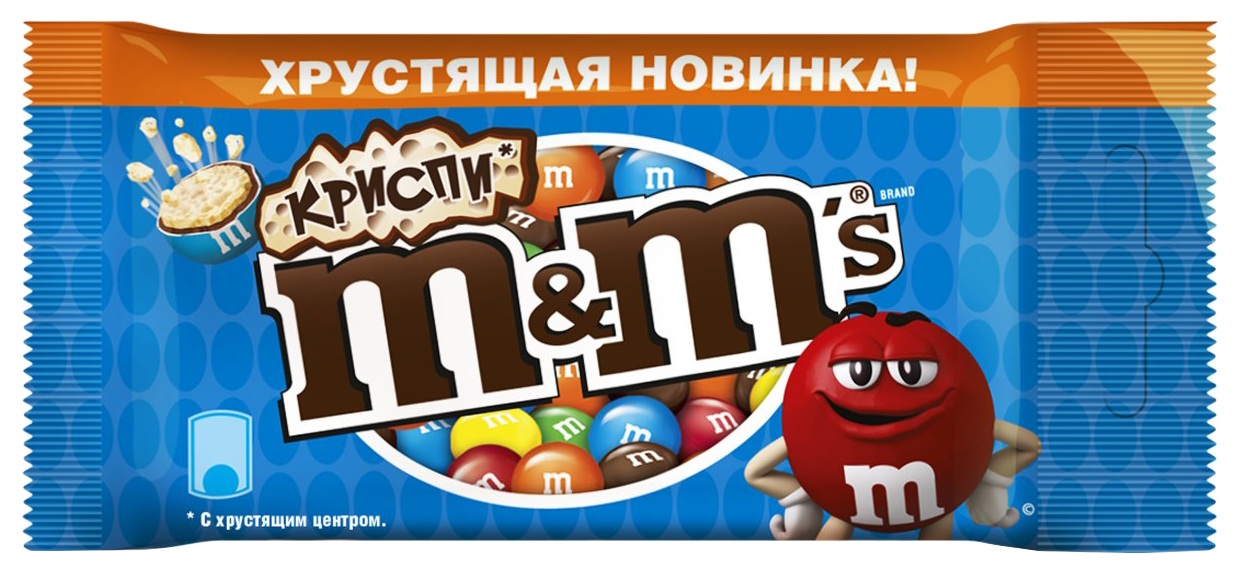 Драже М&M Криспи 6 цветов 36г
