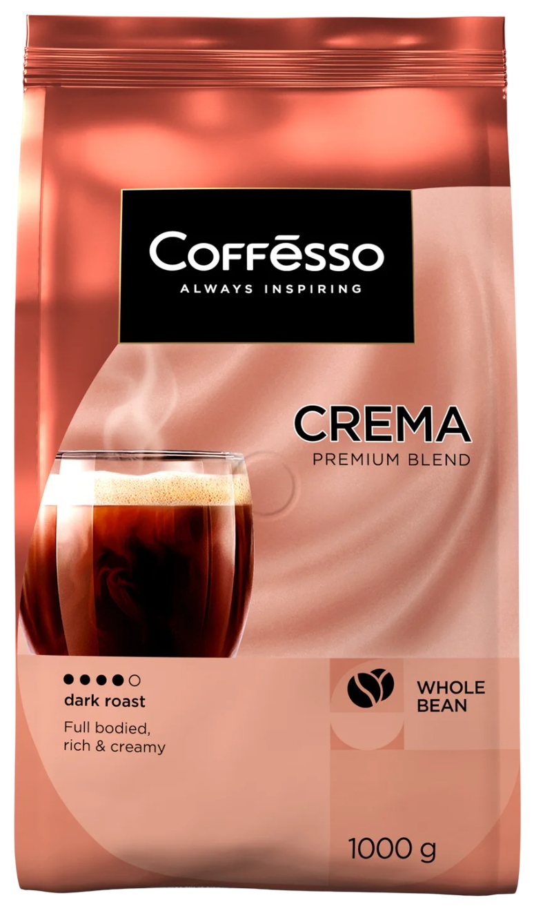 Кофе КОФФЕССО Крема зерно 1000г