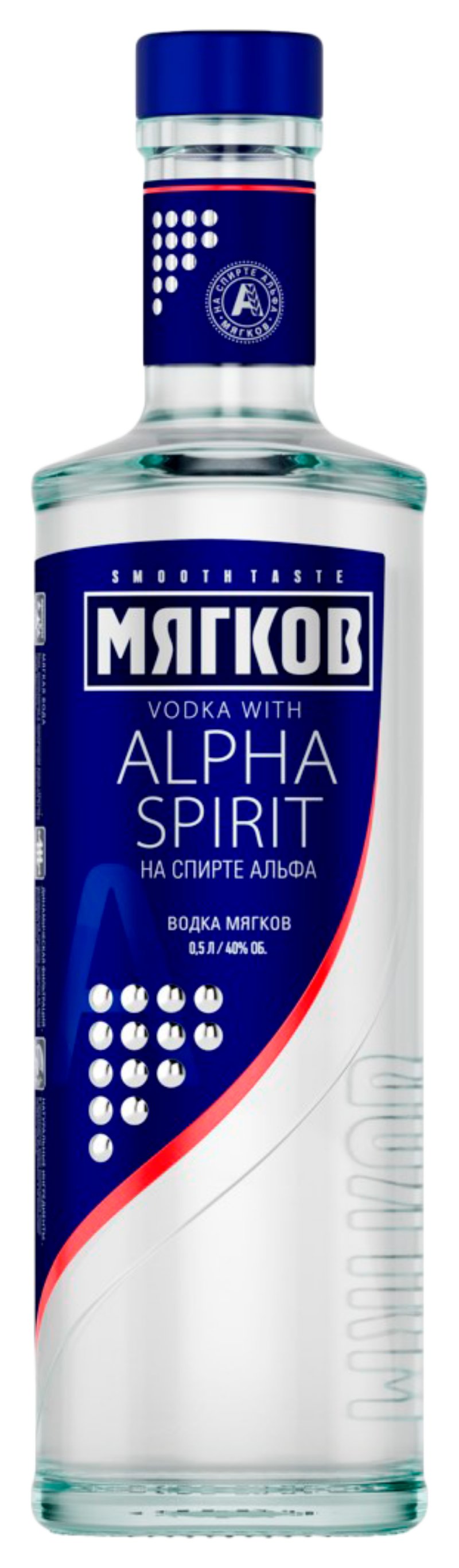 Водка МЯГКОВ Альфа 40% ст/б 0.5л
