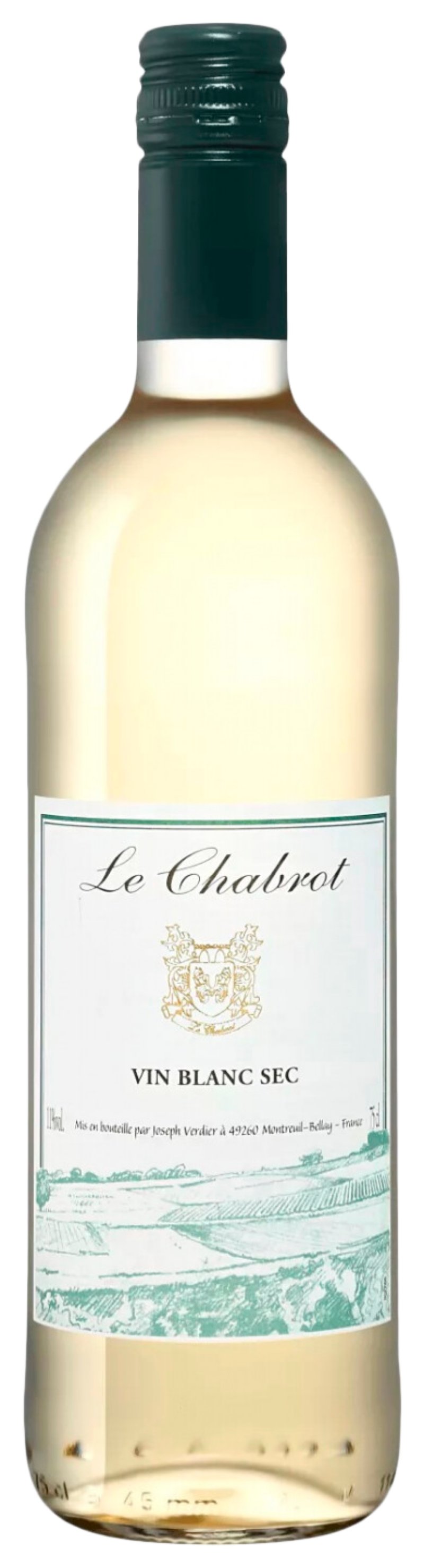 Вино ШАБРО белое сух 11% 0.75л