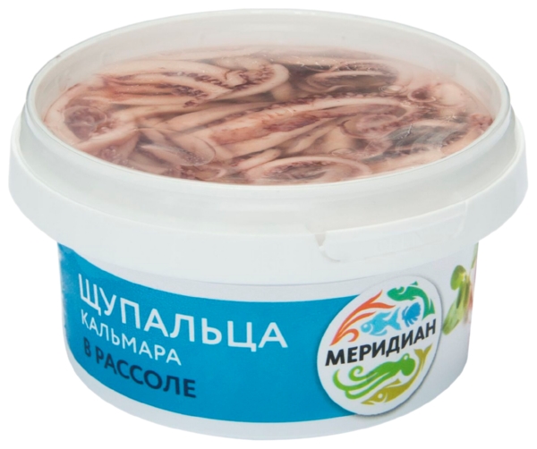 Щупальца кальмара МЕРИДИАН в рассоле 180г