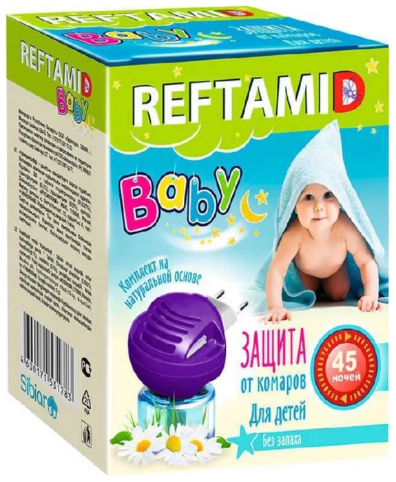 Комплект РЕФТАМИД жидкость без запаха 45 ночей 30мл