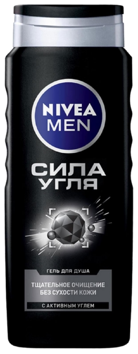 Гель для душа НИВЕЯ Сила угля для мужчин 500мл