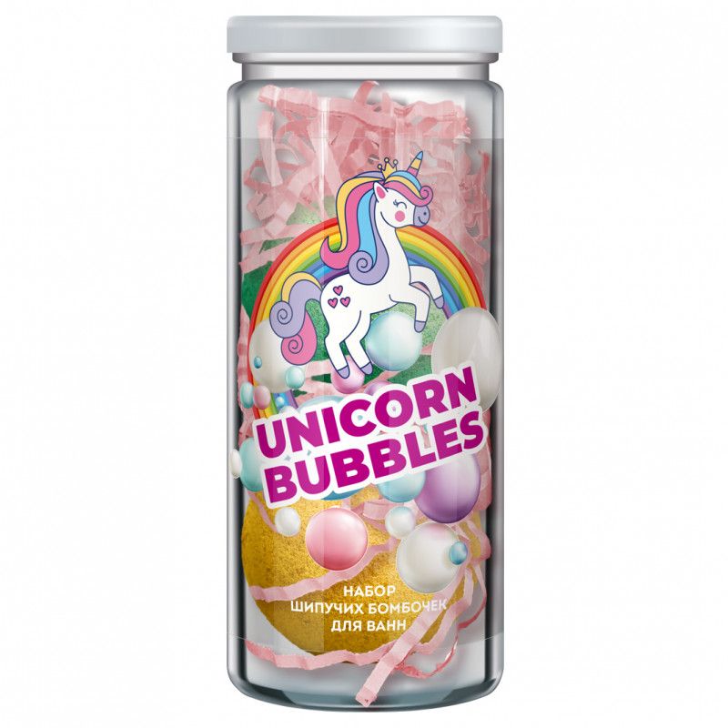 ПН ЮНИКОРН БАБЛС набор шипучих бомбочек для ванны расслабление+бодрость