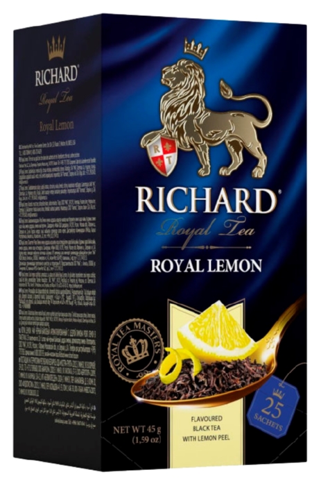 Чай РИЧАРД Роял лимон черный 25пак