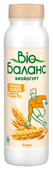 Биойогурт БИО-БАЛАНС со злаками бзмж 1% 270г