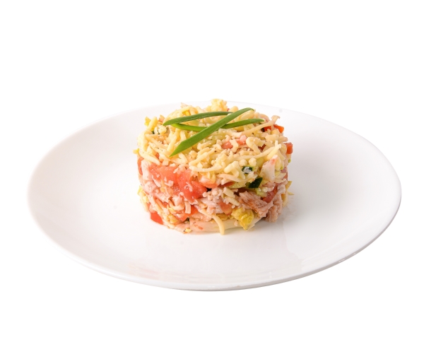 Салат Праздничный с копченой курицей