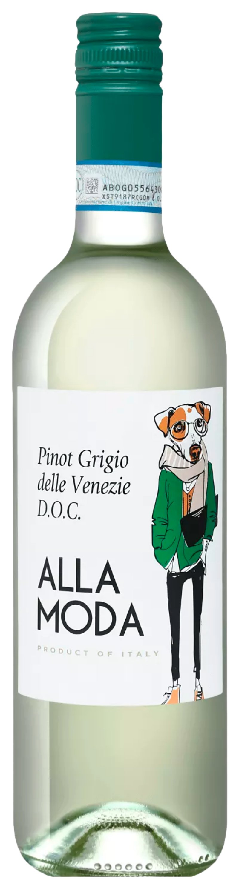 Вино АЛЛА МОДА Пино Гриджо белое сух 11.5% ст/б 0.75л