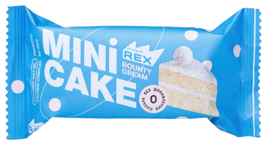 Пирожное ПРОТЕИН РЕКС Кокосовый тортик 40г