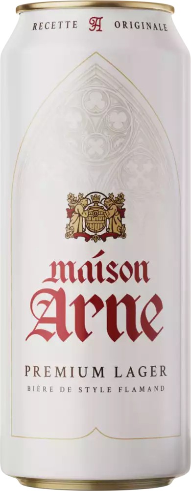 Пиво МЕЙЗОН АРНЕ Премиум Лагер светлое пастер 4.8% ж/б 0.43л