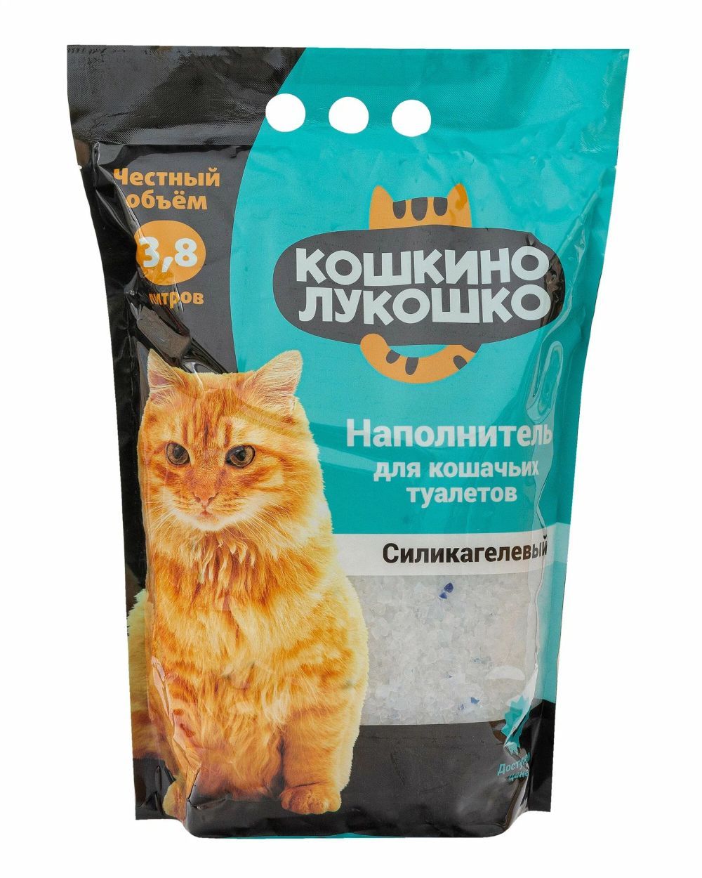 Наполнитель для туалета КОШКИНО ЛУКОШКО Силикагель 3.8л