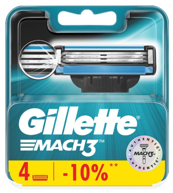 Кассеты ЖИЛЛЕТ Мак3 4шт