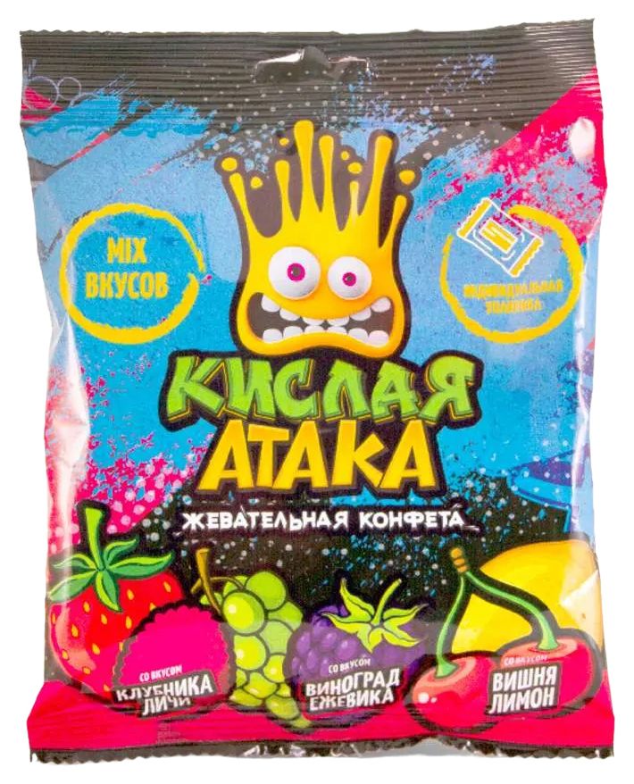 Жевательная конфета СЛАДКАЯ СКАЗКА Кислая атака 50г
