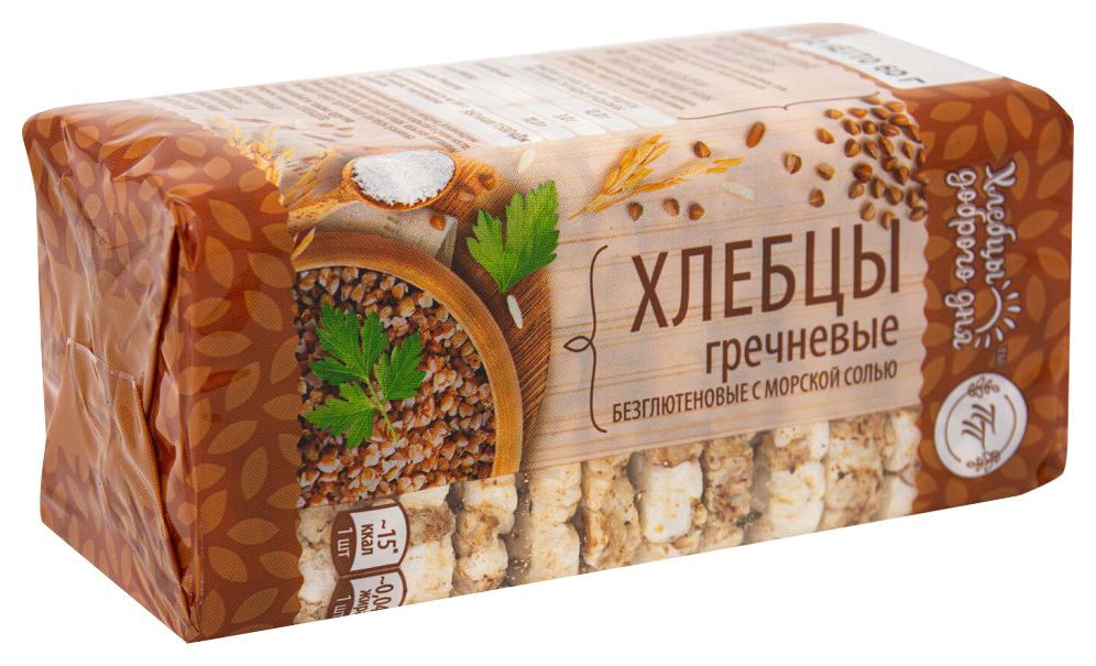 Хлебцы ПРОДПОСТАВКА Гречневые с морской солью 60г