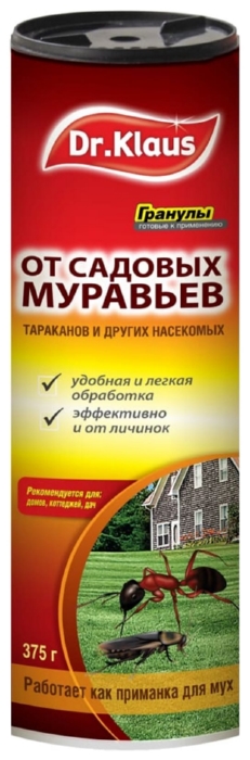 Гранулы ДОКТОР КЛАУС от муравьев 375г