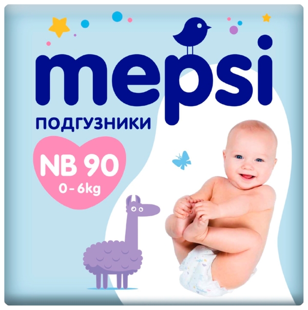Подгузники МЕПСИ до 6кг 90шт