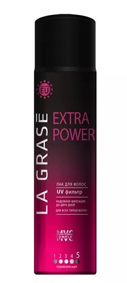 Лак для волос ЛА ГРАССЕ Экстра Пауэр 75мл