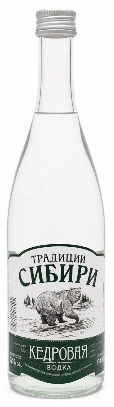Водка ТРАДИЦИИ СИБИРИ Кедровая 40% ст/б 0.5л