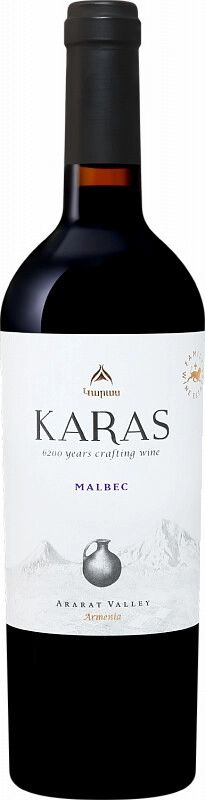 Вино КАРАС Мальбек красное сух 13.5% ст/б 0.75л